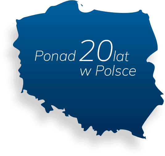 Mapka Polski – Enterol w Polsce od ponad dwudziestu lat